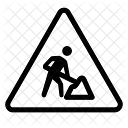 256x256 Under Construction Icon Of Line Style