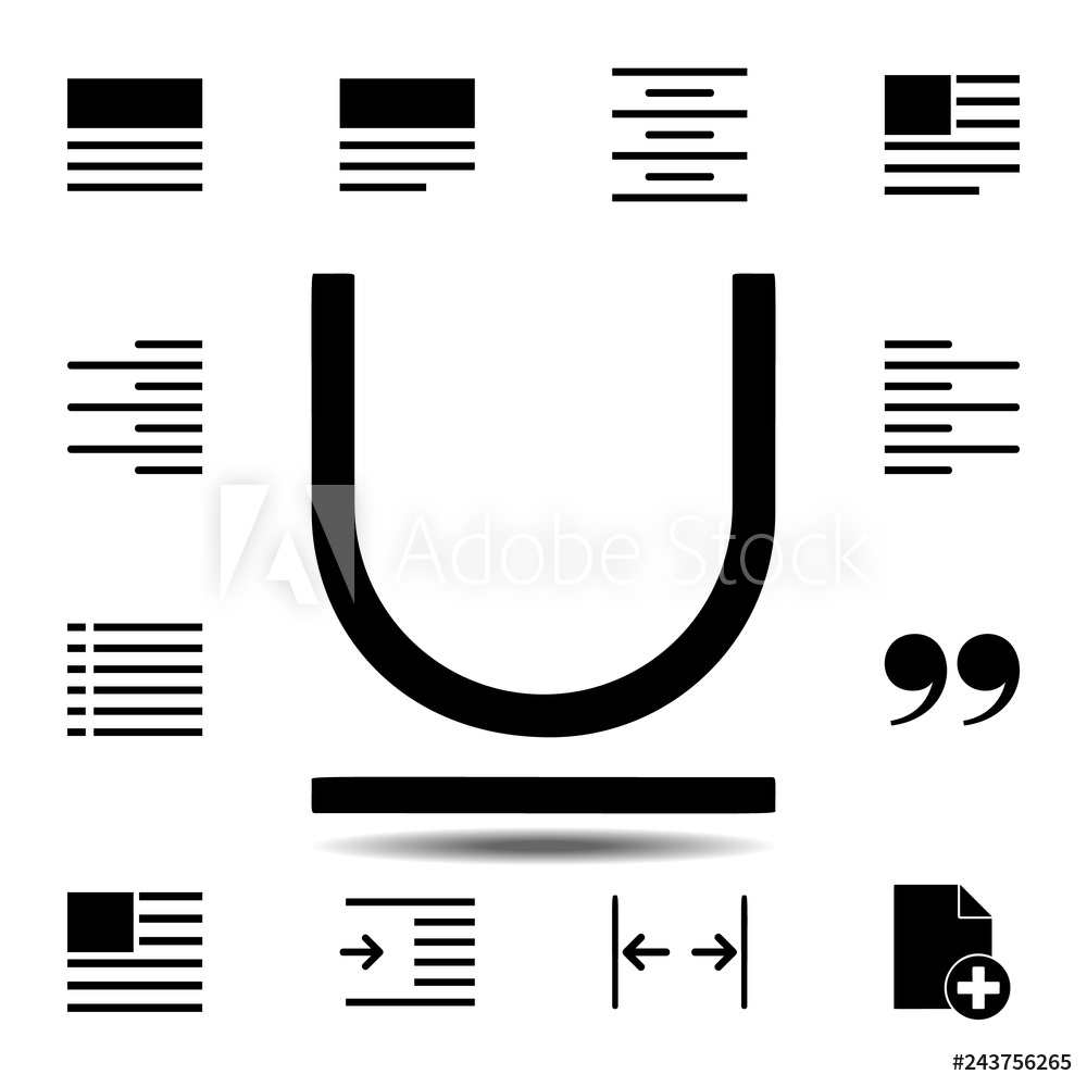 1000x1000 Photo Art Print Underline, Text Icon Europosters