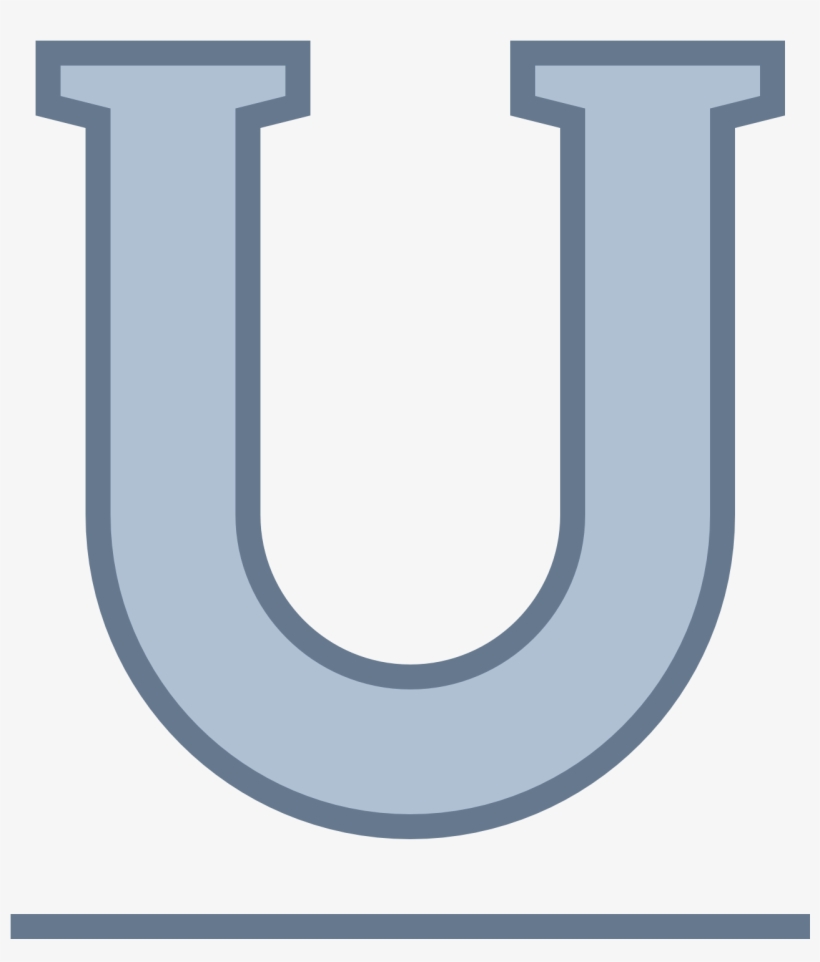 820x962 The Icon Underline Consists Of The Outline Of A Capitalized