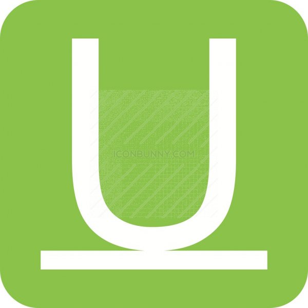 600x600 Underline Flat Round Corner Icon