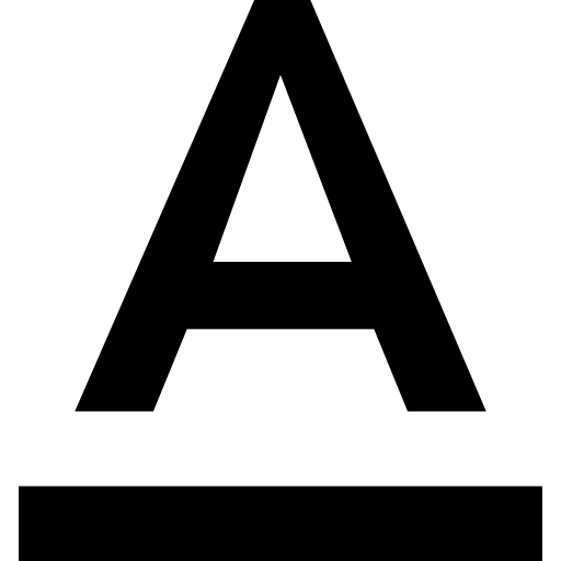 512x512 Underline Text Button Icons Free Download