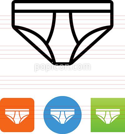 400x430 Mens Briefs Underwear Icon
