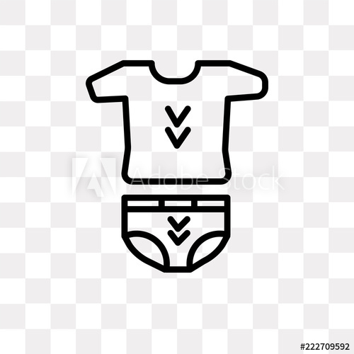 500x500 Underwear Icon On Transparent Background Modern Icons Vector