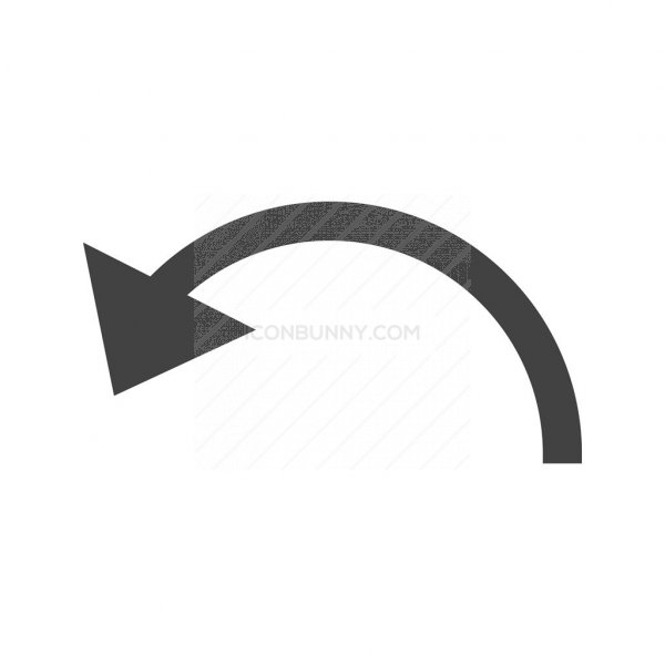 600x600 Undo Glyph Icon