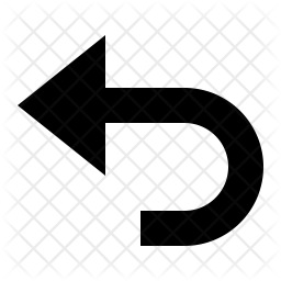256x256 Undo Icon Of Glyph Style