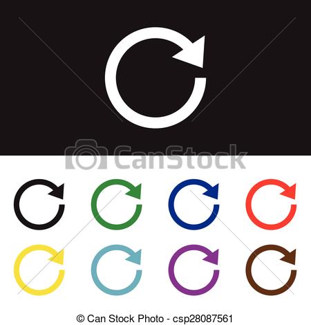 450x470 Redo And Undo Symbol On Gray Background