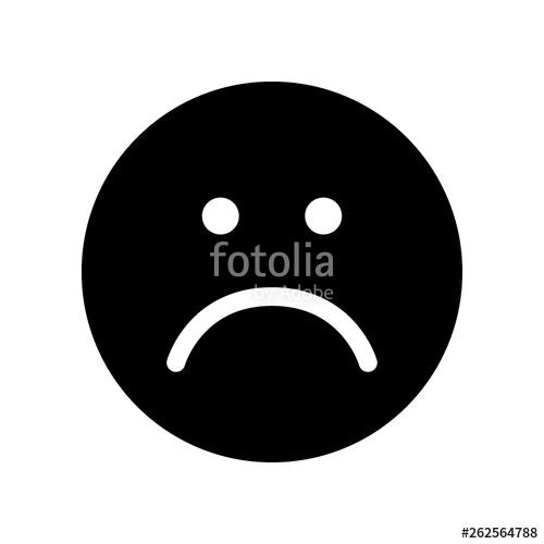 500x500 Sad Face Icon Unhappy Face Symbol Stock Image And Royalty Free