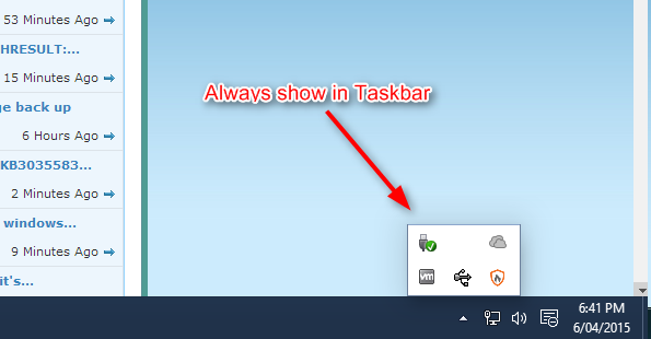 Always Show Hidden Icons On Taskbar Solved 595x310 Always Show Hidden Icons On Taskbar Solved