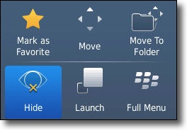 Blackberry How To Hide And Unhide An Icon 264x184 Blackberry How To Hide And Unhide An Icon