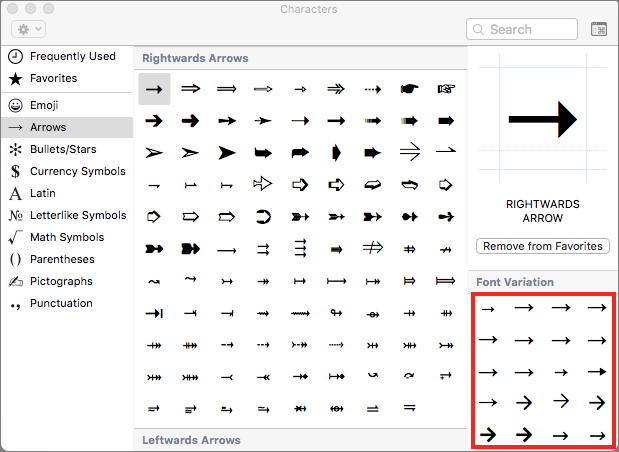 Стрелки unicode