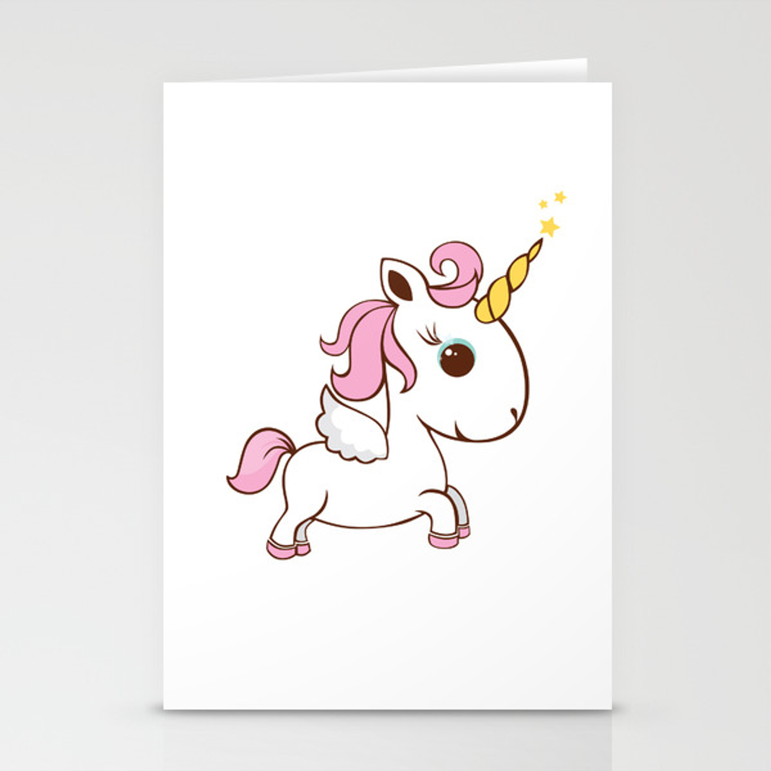 1500x1500 Simple Magic Unicorn Icon Stationery Cards