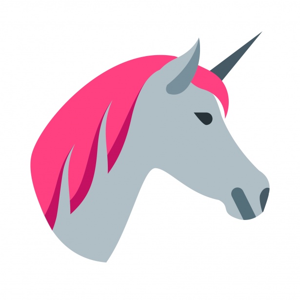 615x615 Unicorn Icon Free Stock Photo