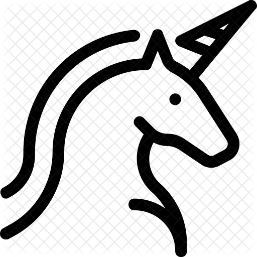 512x512 Unicorn Icon Of Line Style