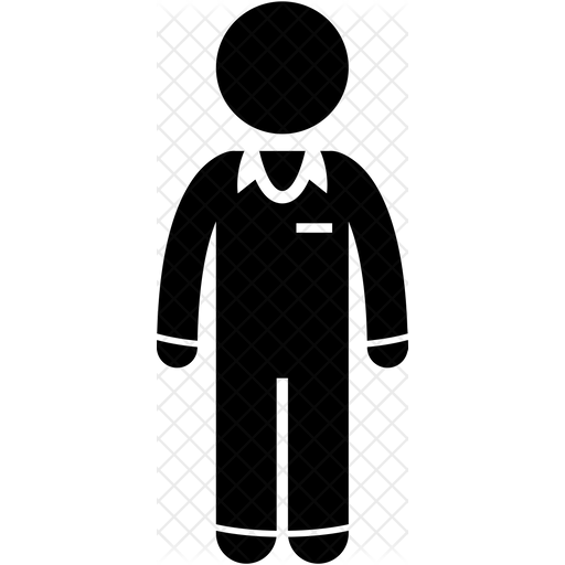 512x512 Employee Uniform Icon Of Glyph Style