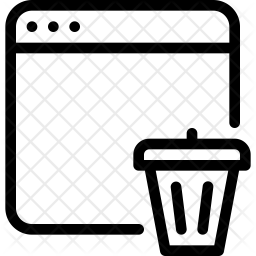256x256 Uninstall Icon Of Line Style