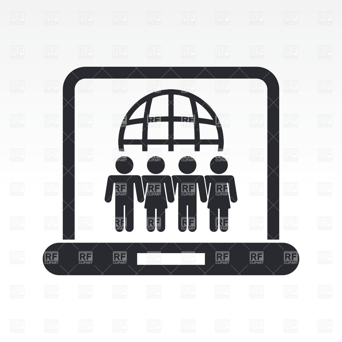 Social Network Or Union Icon Vector Image Of People Myvector 1200x1200 Social Network Or Union Icon Vector Image Of People Myvector