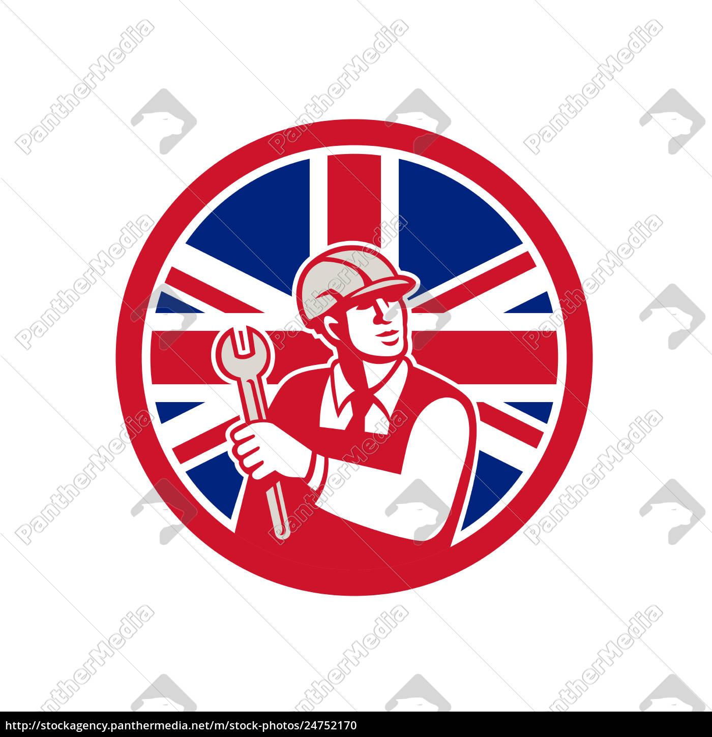1400x1450 British Engineer Union Jack Flag Icon