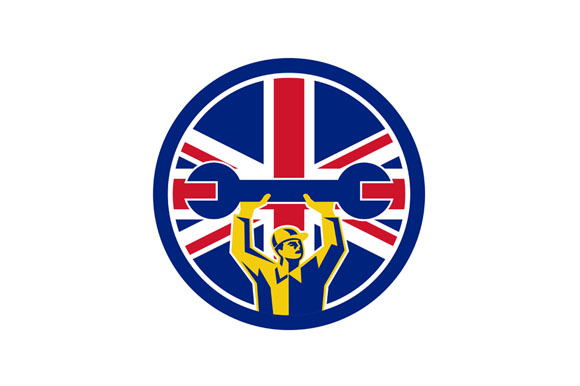 580x386 British Mechanic Union Jack Flag Icon