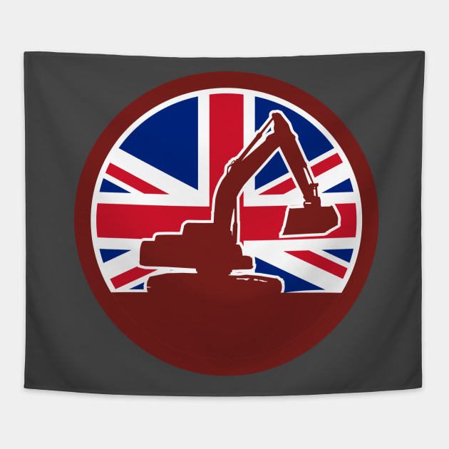 630x630 British Mechanical Digger Union Jack Flag Icon