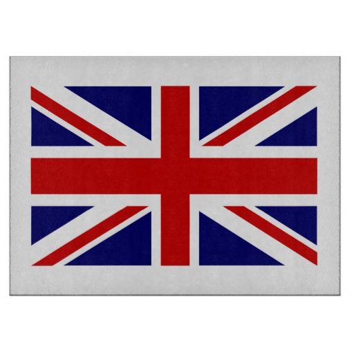512x512 British Flag Glass Cutting Board Union Jack Icon