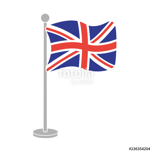 500x500 United Kingdom Flag Vector Icon Great Britain Union Jack Stock