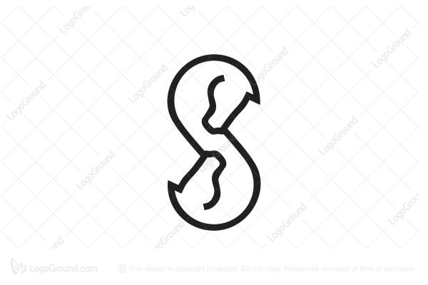 600x400 Letter S Horse Icon Logo