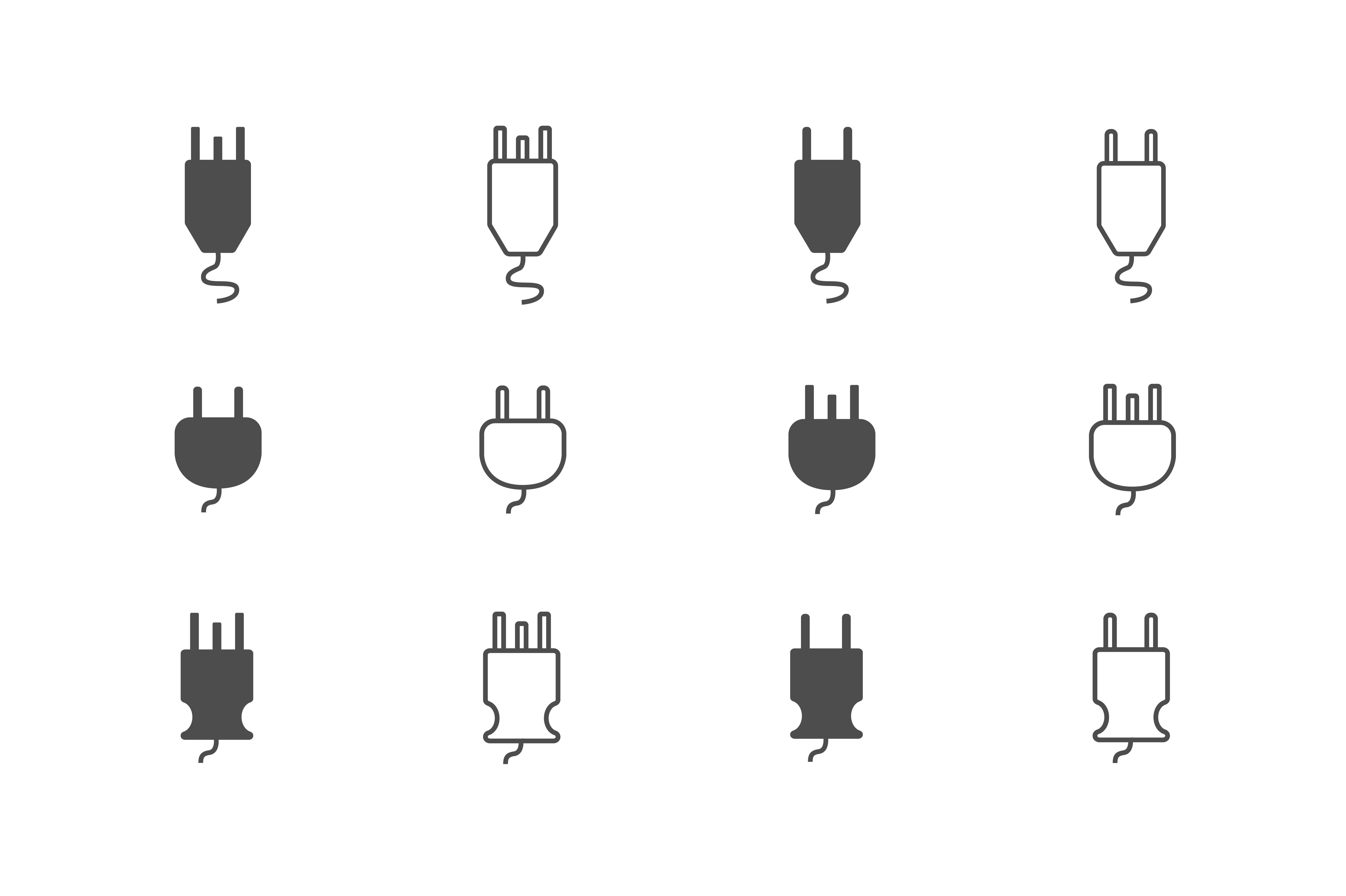 8056x5362 Plug Unique Icons Graphic