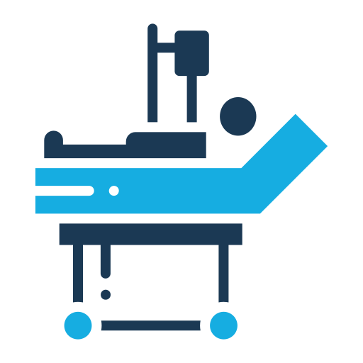 512x512 Hospital, Stretcher, Intensive Care Unit Icon Free Of Medical Flat