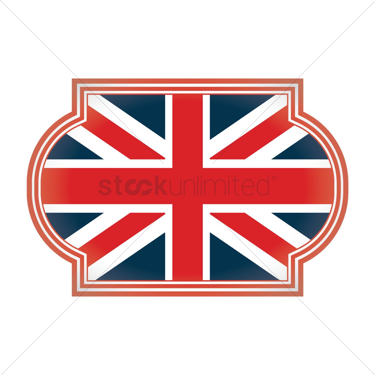 1300x1300 United Kingdom Flag Icon Vector Image