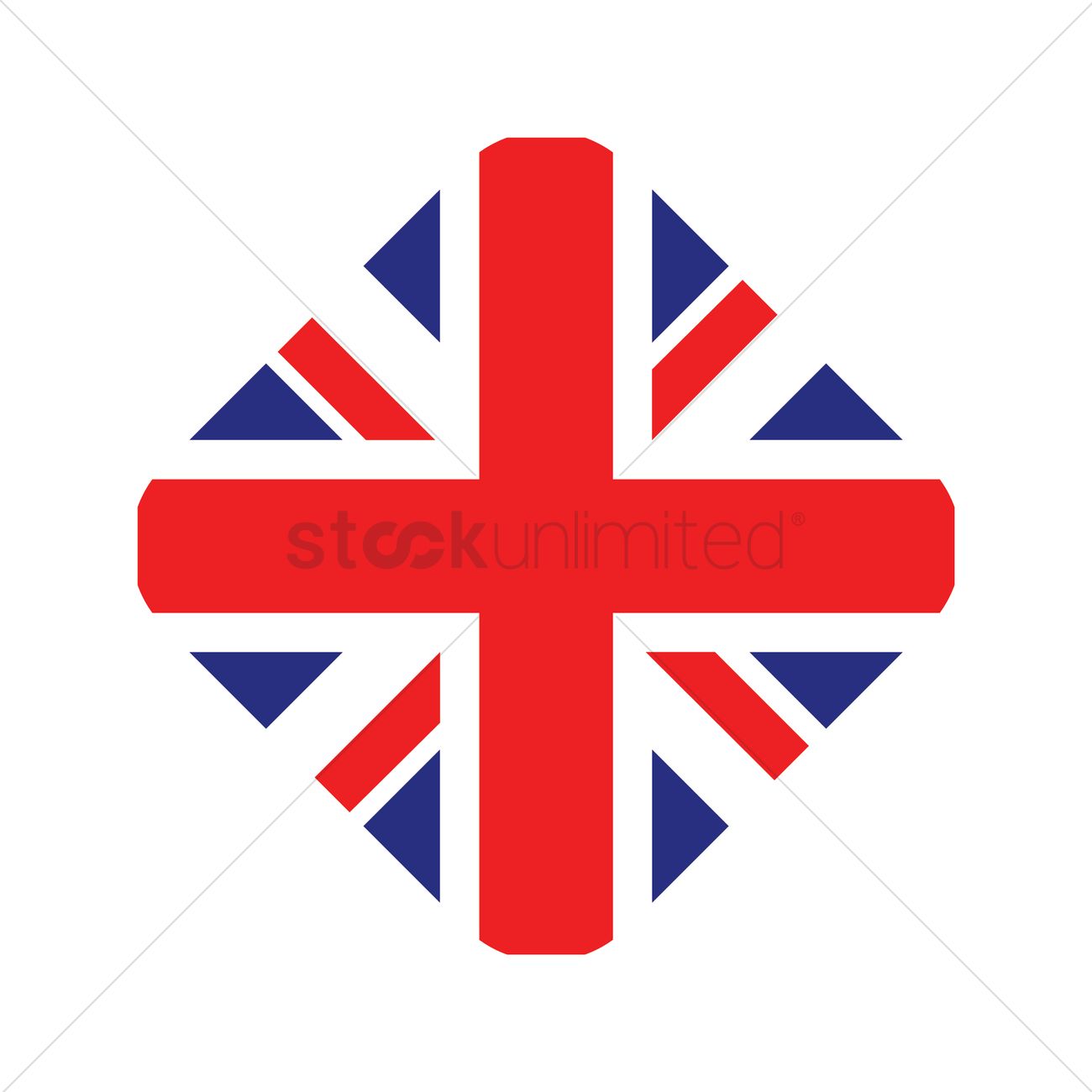 1300x1300 United Kingdom Flag Icon Vector Image