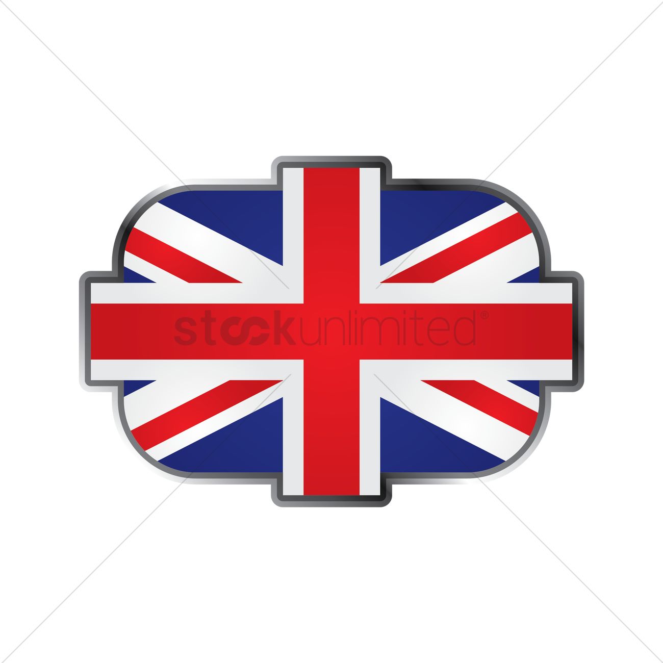 1300x1300 United Kingdom Flag Icon Vector Image