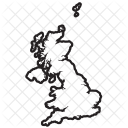 256x256 United Kingdom Icon Of Line Style