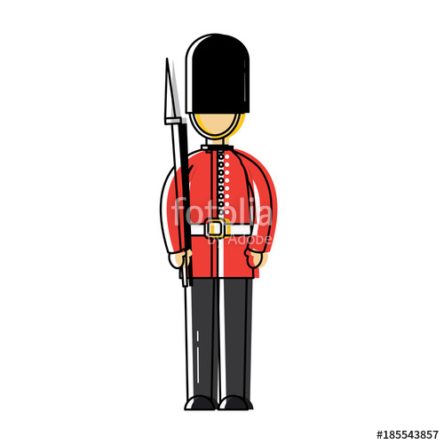 500x500 Guard London United Kingdom Icon Image Vector Illustrationd Design