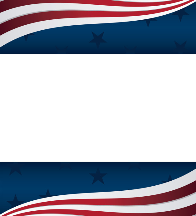 626x691 Frame Of United State American Flag Icons Vector Premium Download