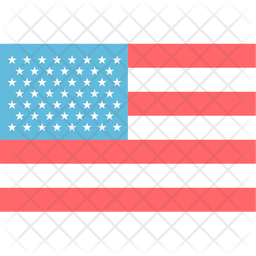 256x256 Usa Flag Icon Of Flat Style