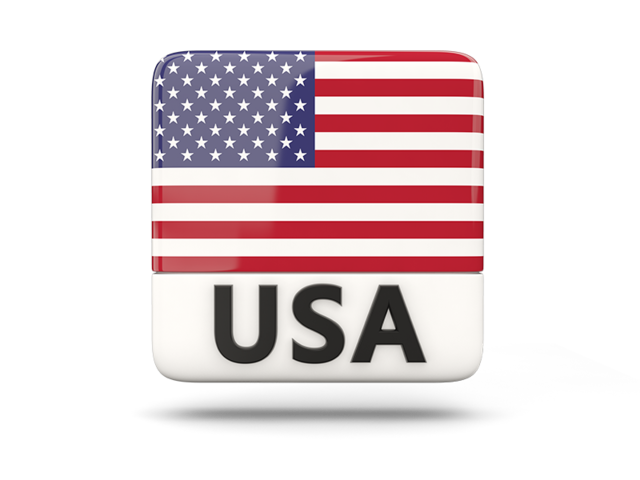 640x480 Square Icon With Iso Code Illustration Of Flag Of United States