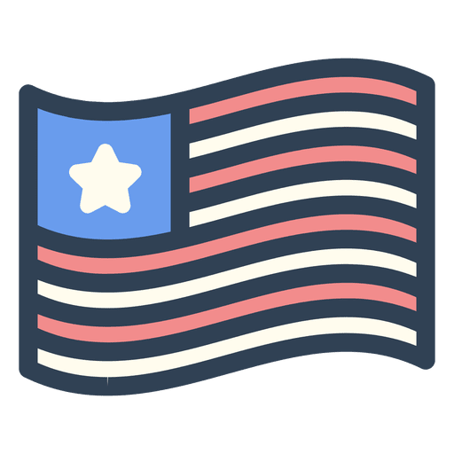 512x512 United States Flag Stroke Icon