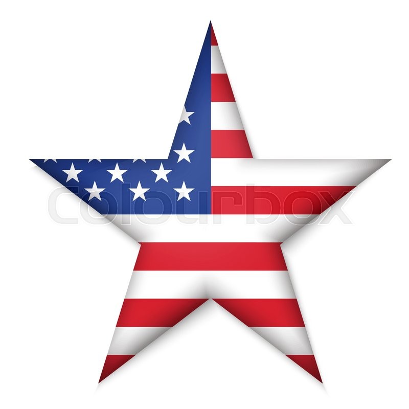 800x800 American United States Flag In Glossy Stock Vector Colourbox
