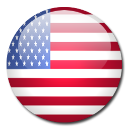 256x256 Button Flag United States Icon, Png Clipart Image