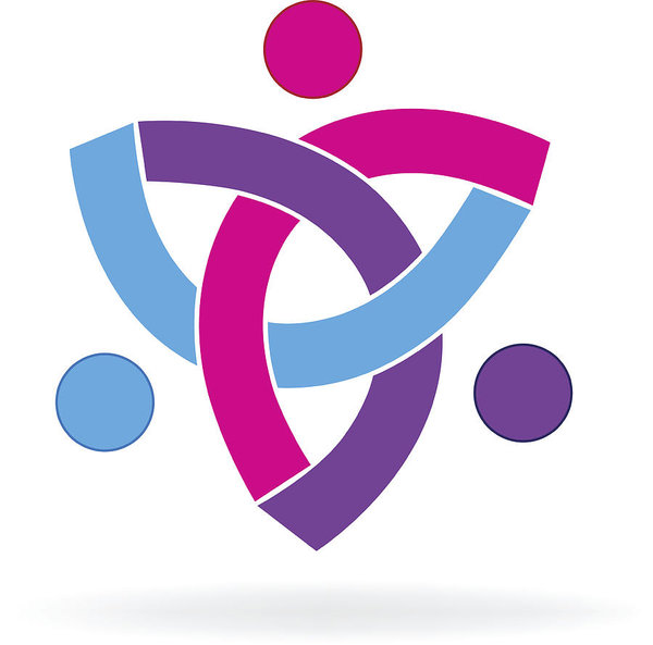 600x593 Teamwork People Icon Concept Of Unity Business Id Card Art Print