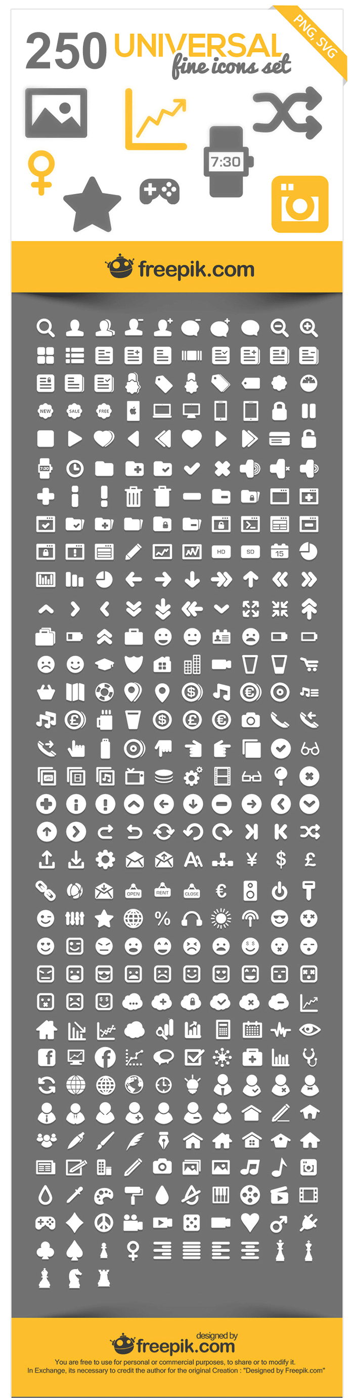 700x2761 Free Universal Icons Pack