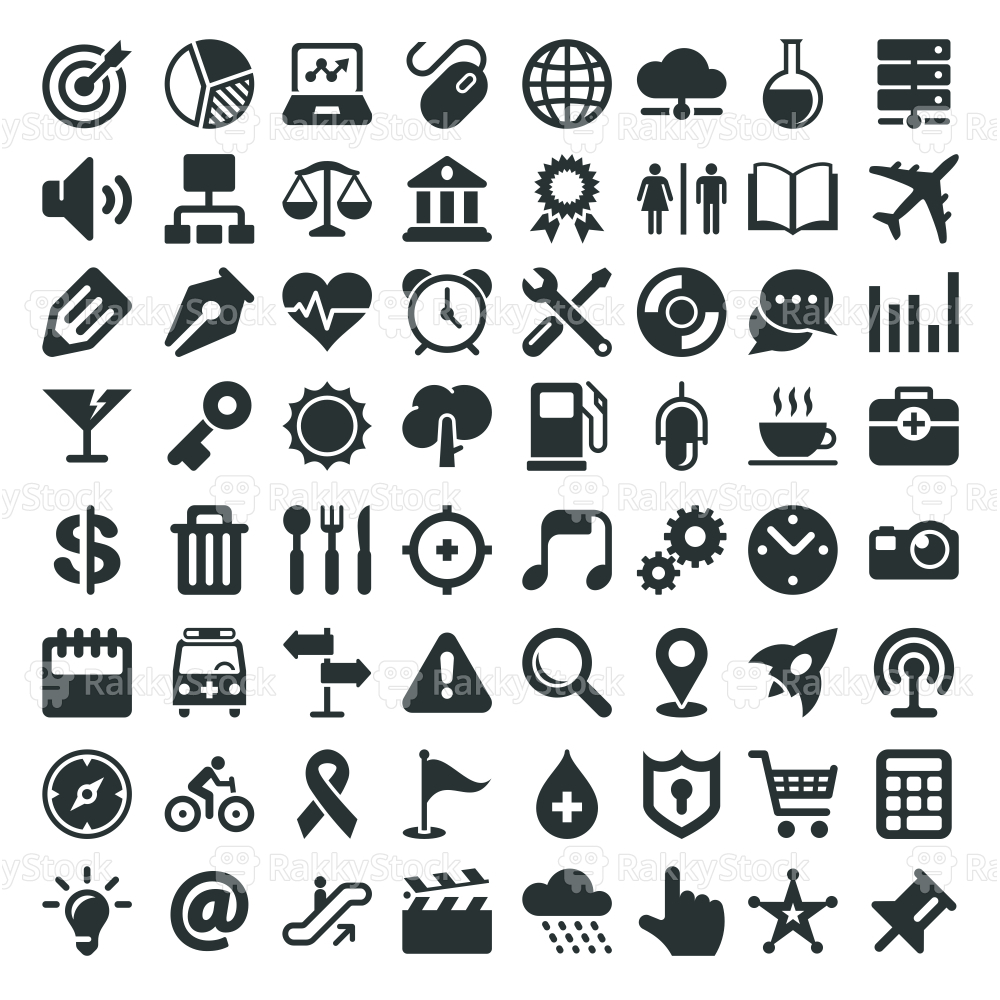 1000x1000 Universal Icon Icons Vector Rakkystock