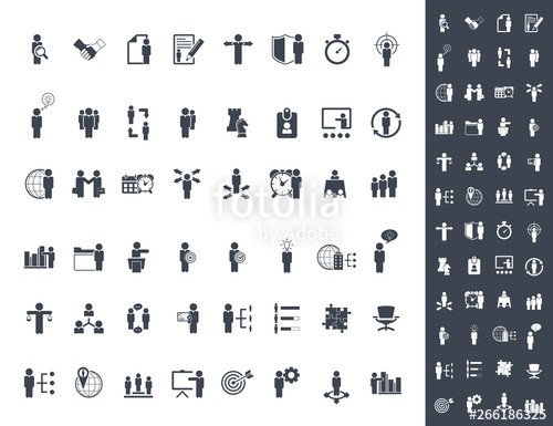 500x385 Universal Business Management And Human Resources Icon Set