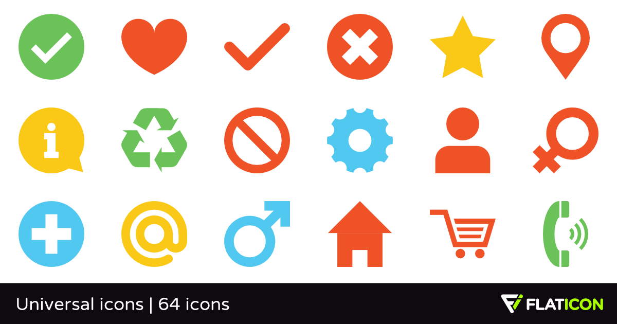 1200x630 Universal Icons Free Icons