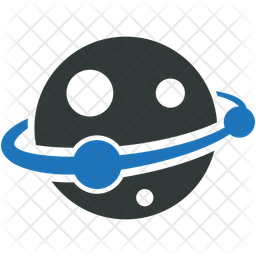 256x256 Universe Icon Of Flat Style