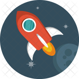 256x256 Rocket, Galaxy, Spaceship, Universe, Invasion Icon Of Flat Style