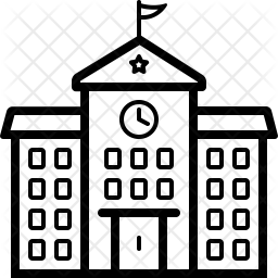 256x256 University Icon Of Line Style