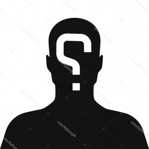 300x300 Stock Illustration Person Silhouette Vector Icon Black White User