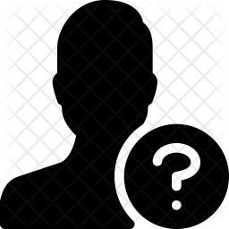 256x256 Unknown User Icon Of Glyph Style