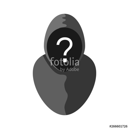 500x500 Unknown Person Icon Anonymous Pictogram Isolated On White